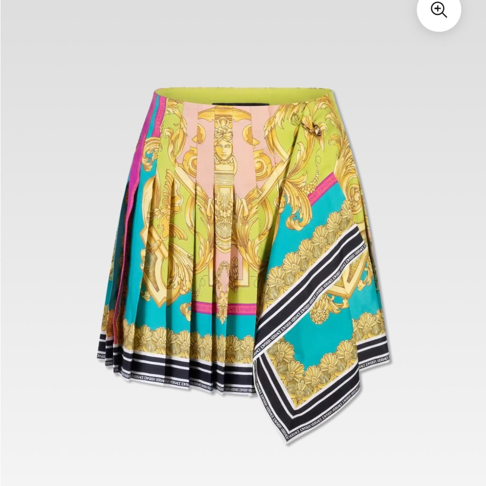 Versace Heritage Pleated Mini Skirt